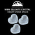 Selenite Crystal Heart Stone - 3 Pcs | HIMALAYAN GLOW